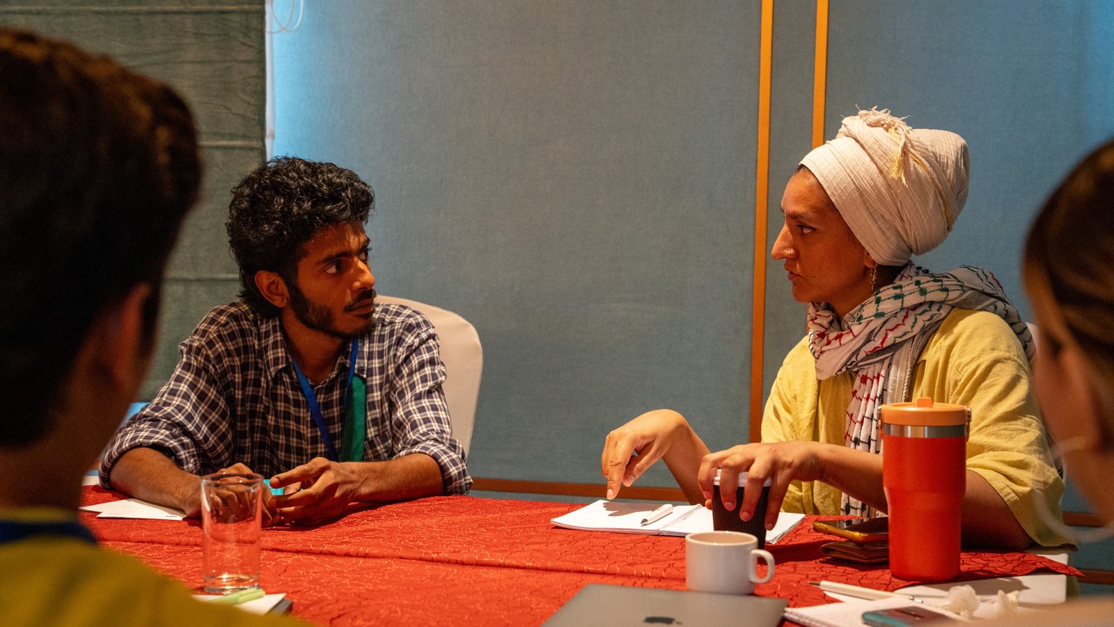 Two filmmakers in conversation at the 2025 Lab