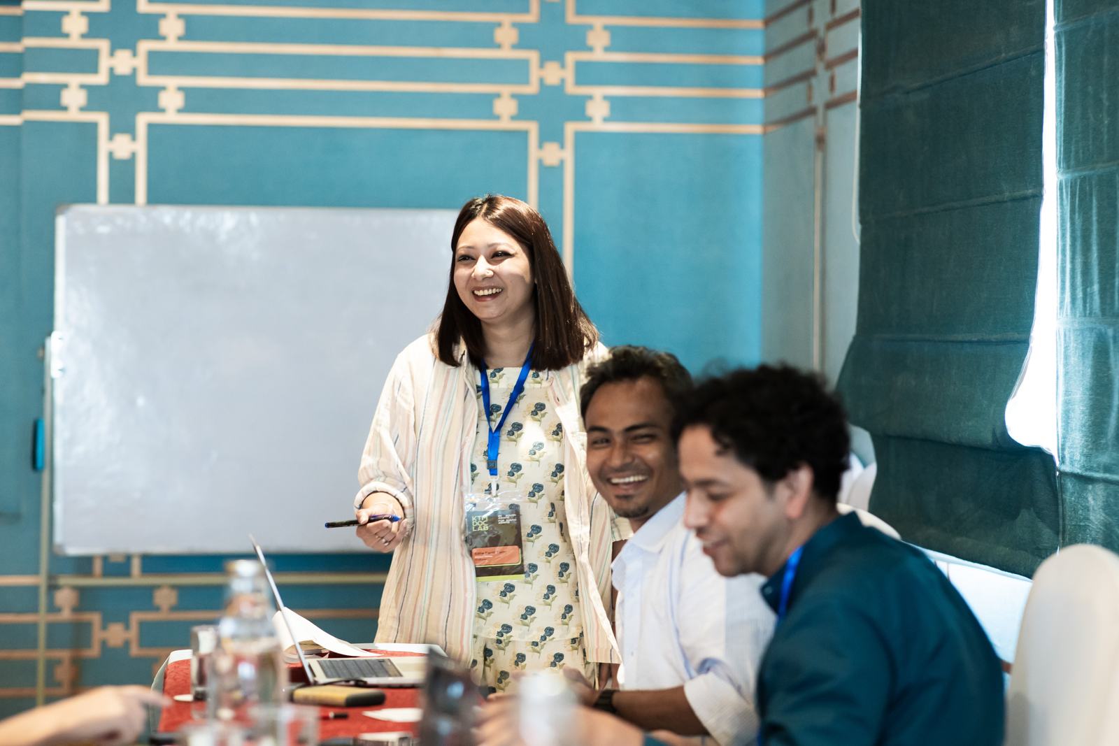 A mentor leads a group session at the 2026 Lab
