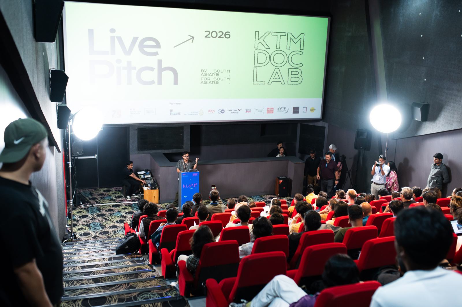 The 2026 live pitch at QFX Cinemas, Kathmandu